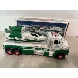 2008 Hess Toy Truck and Space Cruiser with Helicopter